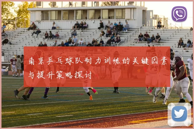 南京乒乓球队耐力训练的关键因素与提升策略探讨