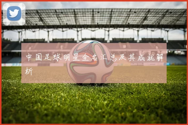 中国足球明星全名汇总及其成就解析