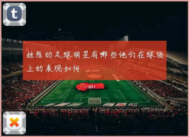 姓陈的足球明星有哪些他们在球场上的表现如何